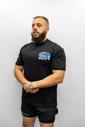 2204 FOUNDERS AREA CODE TEE OVERSIZED
