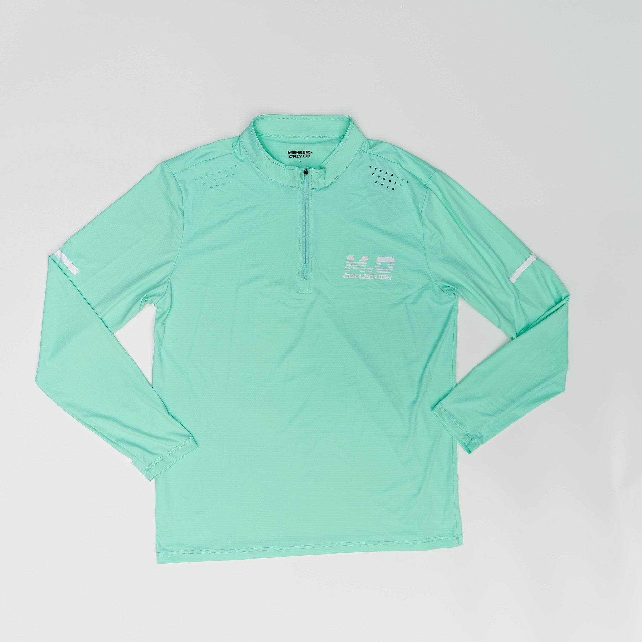 reflective motion core 1/4 zip long sleeve (fitted)