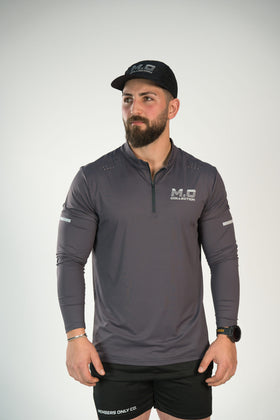 reflective motion core 1/4 zip long sleeve (fitted)