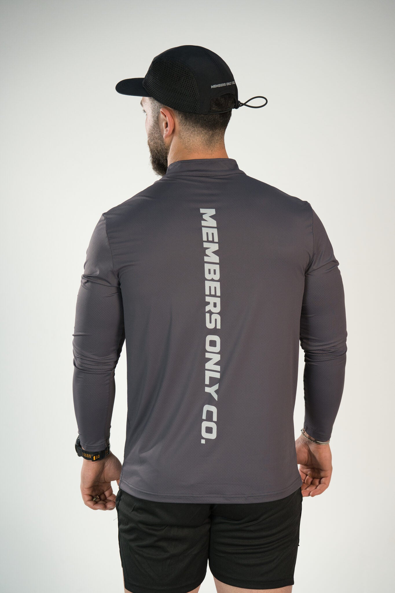 reflective motion core 1/4 zip long sleeve (fitted)