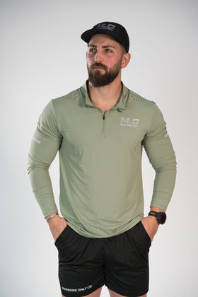 reflective motion core 1/4 zip long sleeve (fitted)