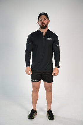 reflective motion core 1/4 zip long sleeve (fitted)