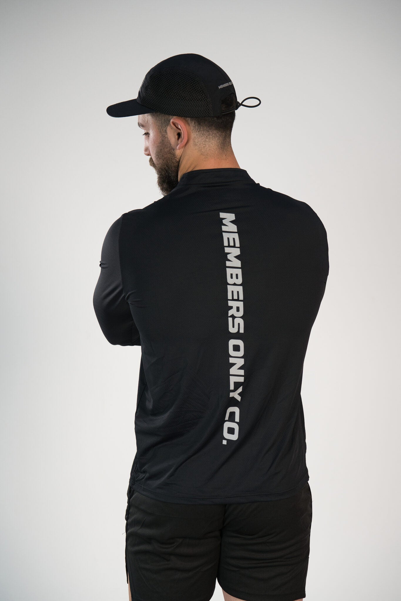 reflective motion core 1/4 zip long sleeve (fitted)