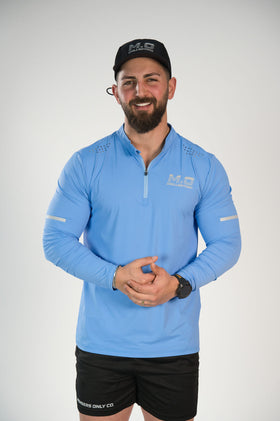 reflective motion core 1/4 zip long sleeve (fitted)