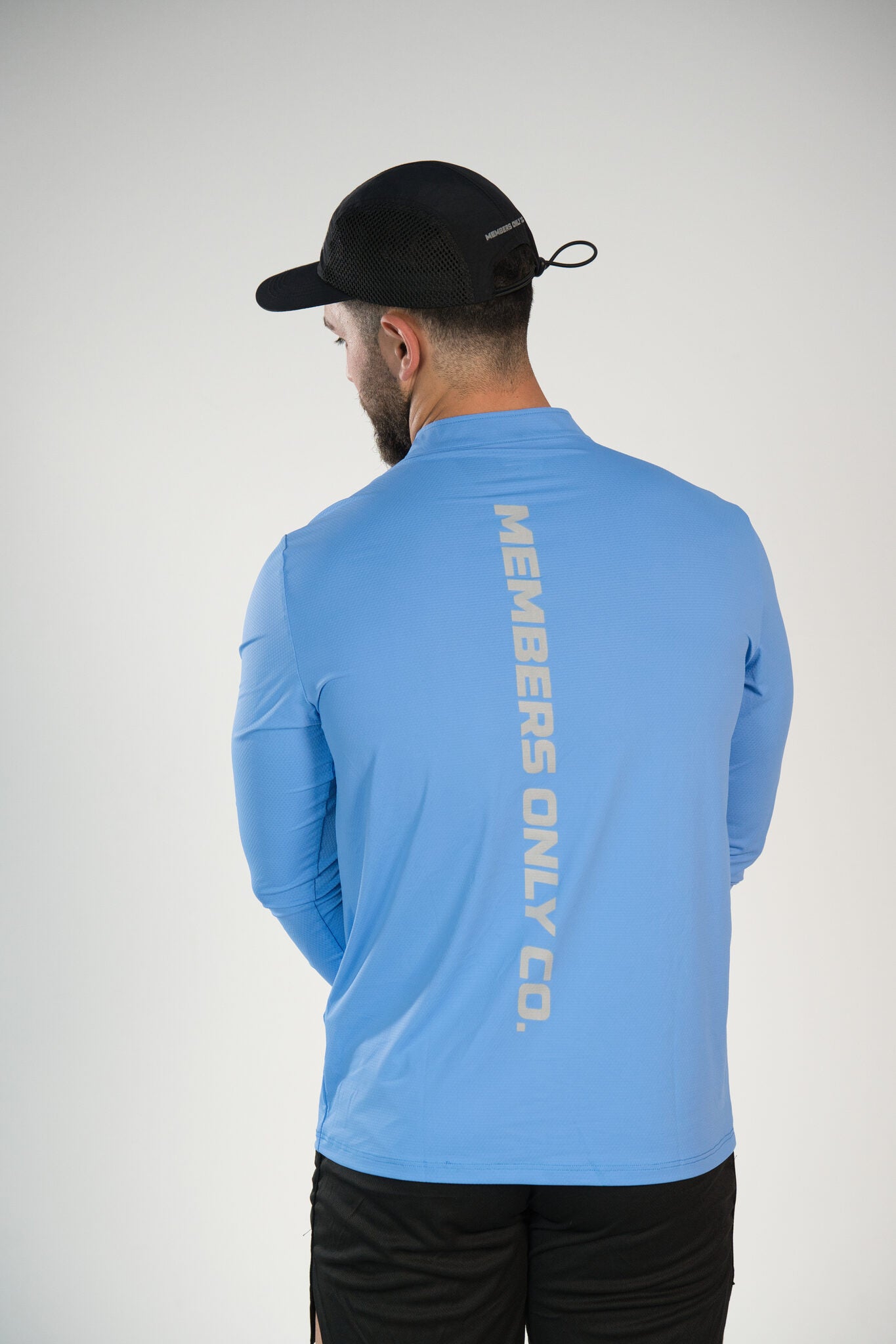 reflective motion core 1/4 zip long sleeve (fitted)