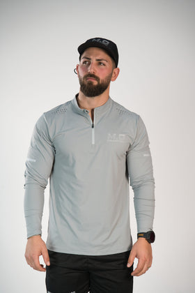 reflective motion core 1/4 zip long sleeve (fitted)