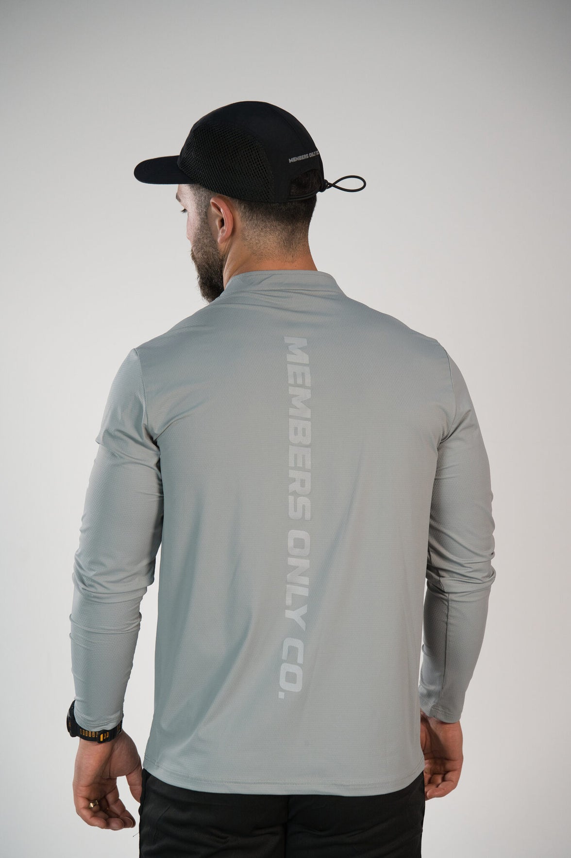 reflective motion core 1/4 zip long sleeve (fitted)